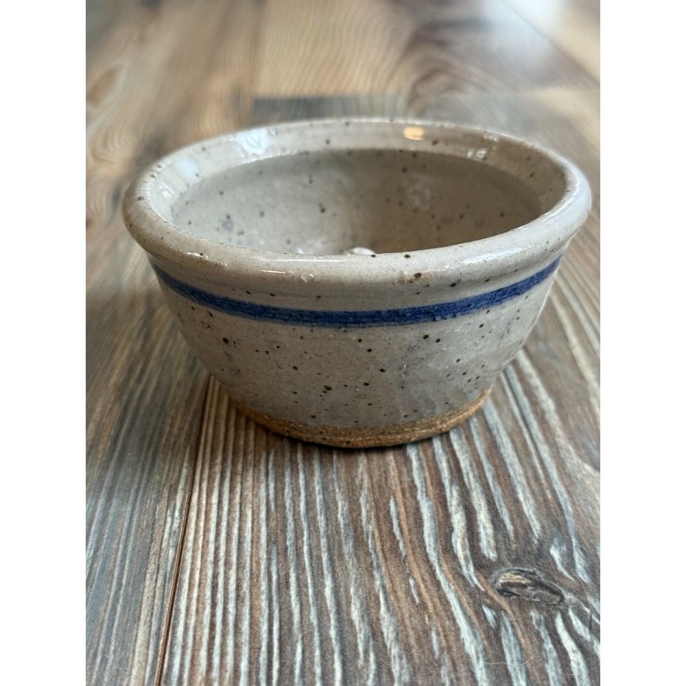 Pottery Works Stoneware Handcrafted 2.5" Vintage Apple Baker Salt Glaze